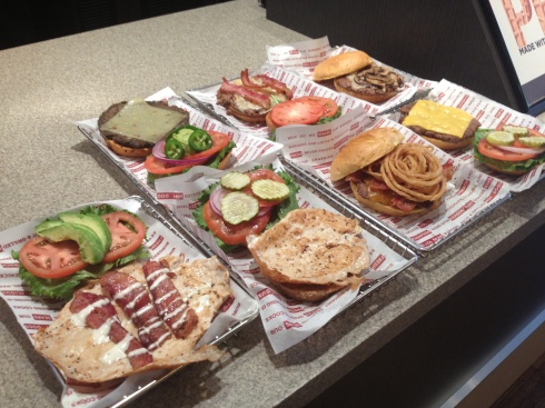Various Burgers and Chicken Sandwiches at Smashburger