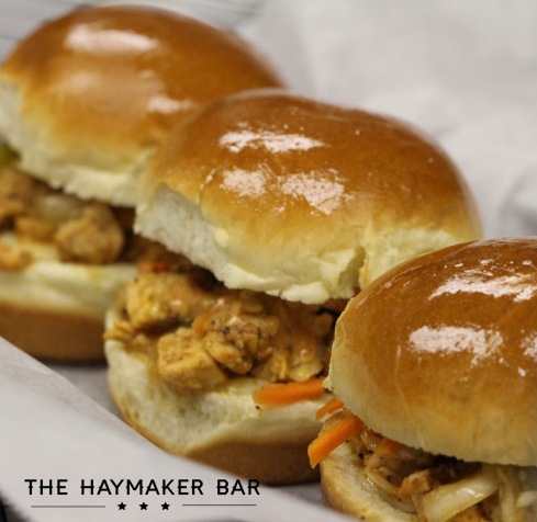 Spicy Chicken Slider Special at The Haymaker Bar